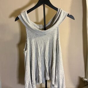 We The Free Light Gray Tank Top Tunic